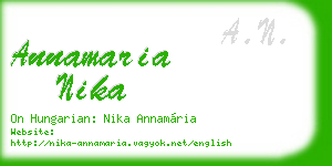 annamaria nika business card